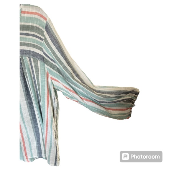 Knox Rose women’s striped peasant top size Large - Picture 4 of 6